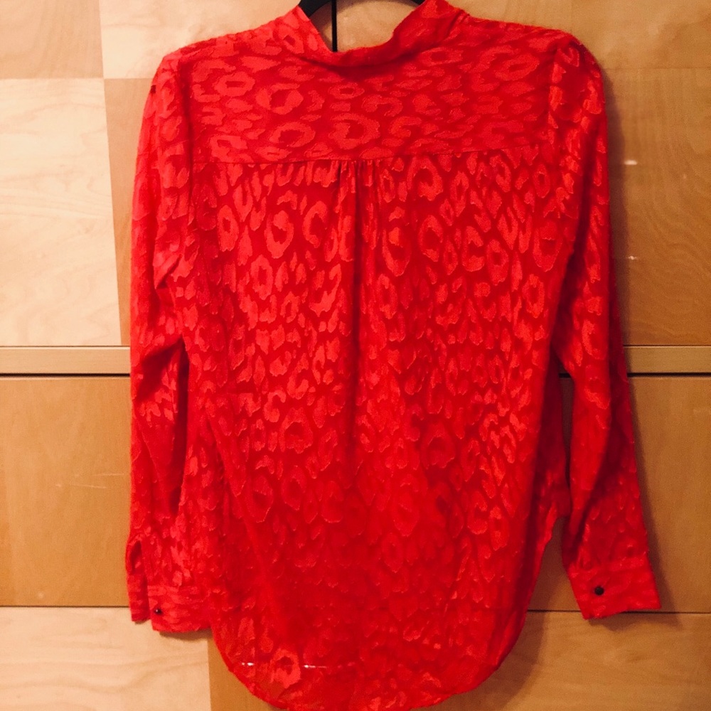 *Sold* 💚‼️Bar III Women’s Red Blouse Size XS - Picture 5 of 5